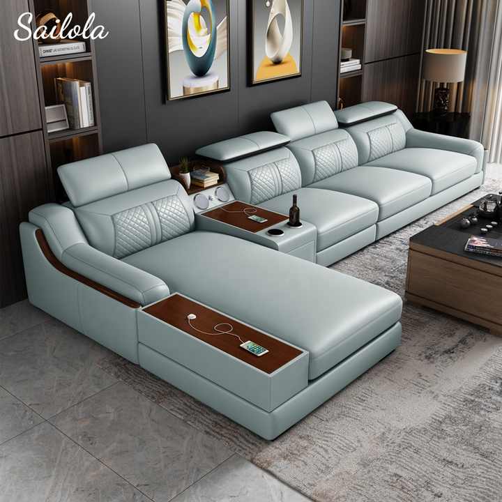 A comfortable modern sofa